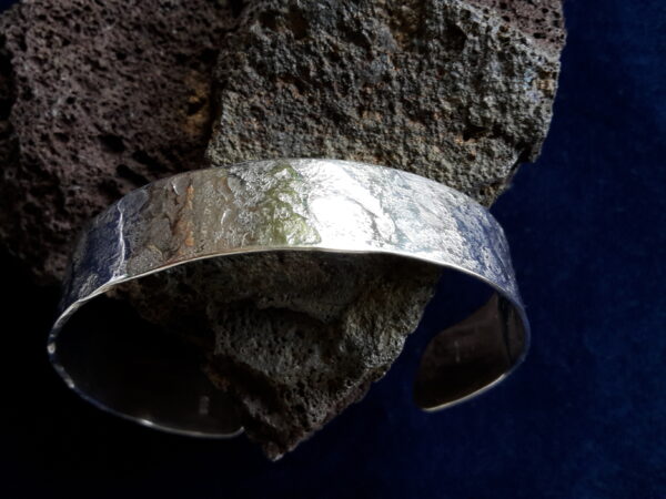 Silber-Armreif "Rustikal"