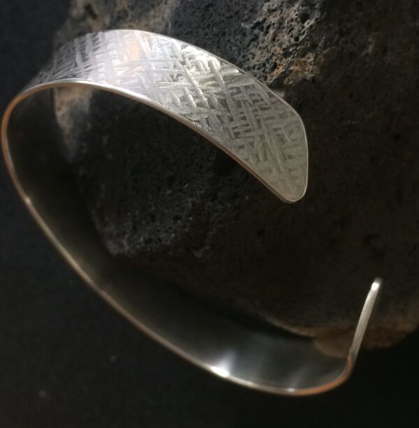 Silber-Armreif "Kreuzschlag" – Bild 4