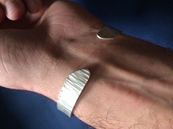 Silber-Armreif "Querschlag" – Bild 6