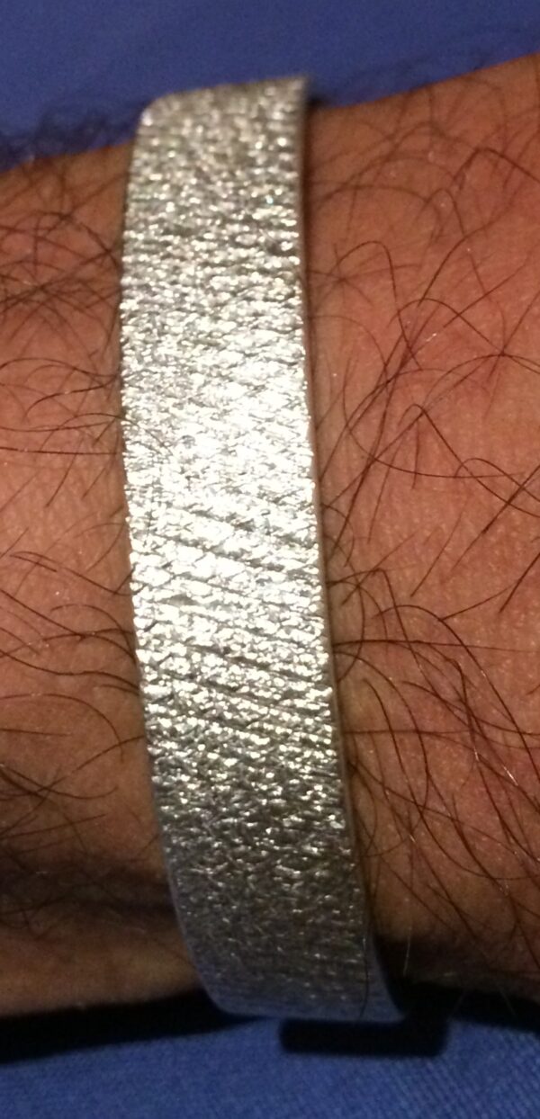 Silber-Armreif "Glitzer" schmal – Bild 3