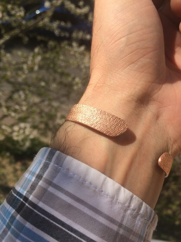 Kupfer-Armreif "Glitzer" – Bild 3