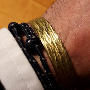 Gold-Armreif (24 Karat/999er) "Baumrinde"