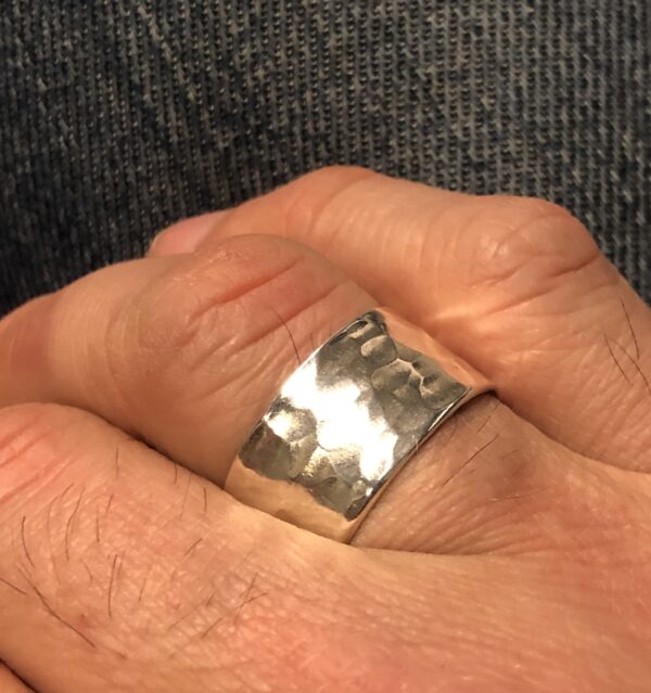 Silberring "Rundhammer" – Bild 7