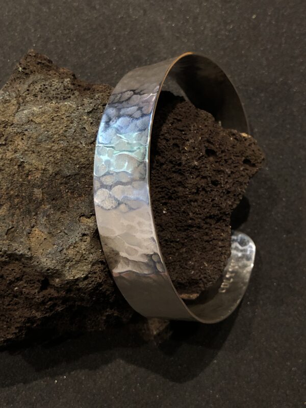 Silber-Armreif "Rundhammer" breit – Bild 4