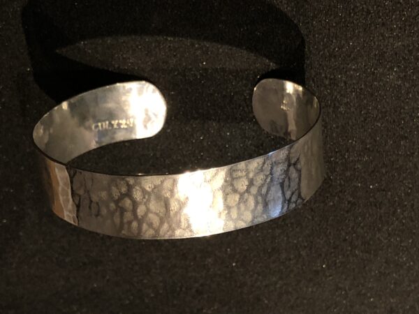 Silber-Armreif "Rundhammer" breit – Bild 2