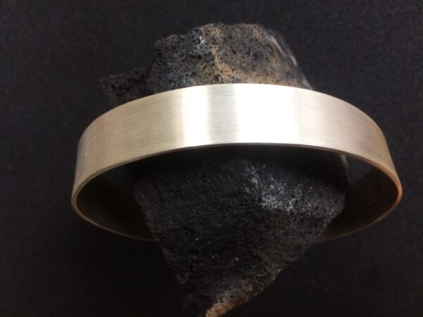 Silber-Armreif "Seidenmatt" breit