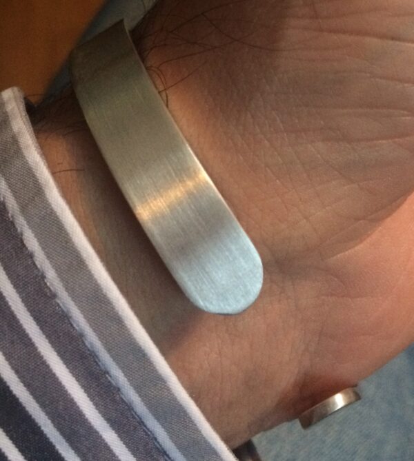 Silber-Armreif "Seidenmatt" schmal – Bild 11