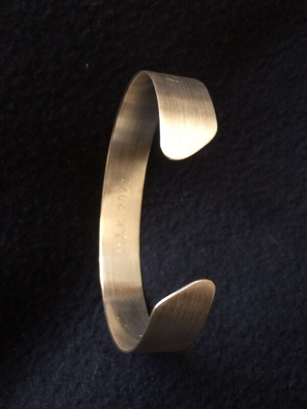 Silber-Armreif "Seidenmatt" breit – Bild 9