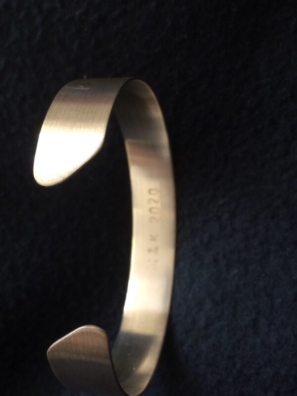 Silber-Armreif "Seidenmatt" breit – Bild 8