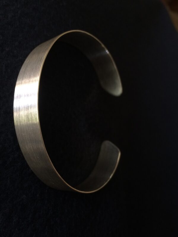 Silber-Armreif "Seidenmatt" breit – Bild 7