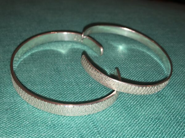 Silber-Armreif "Glitzer" schmal – Bild 10