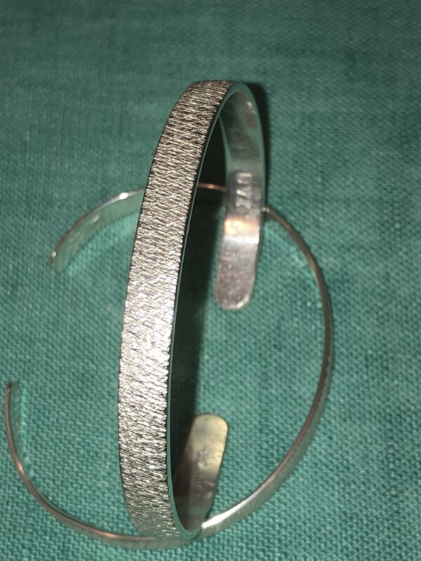 Silber-Armreif "Glitzer" schmal