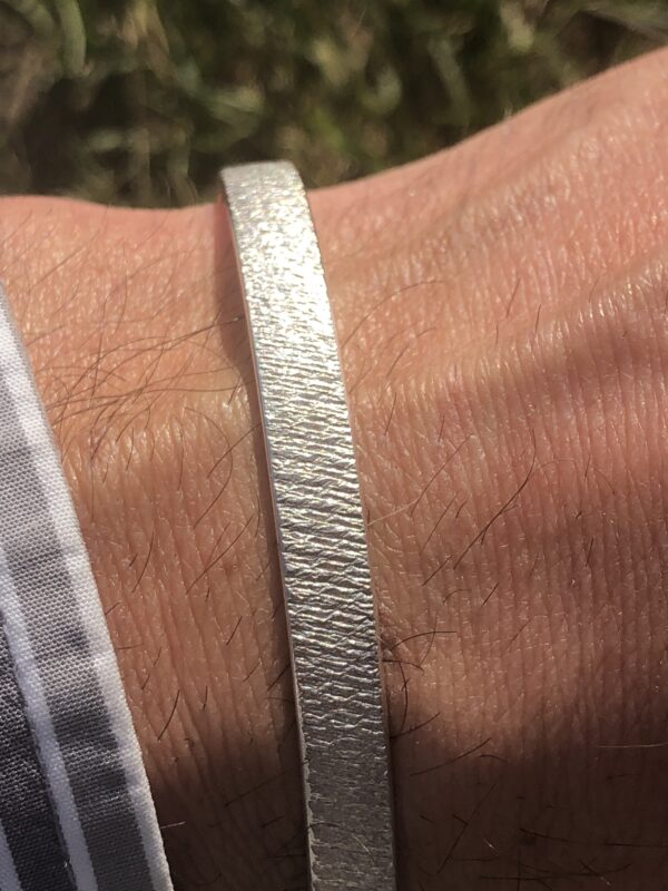 Silber-Armreif "Glitzer" schmal – Bild 7