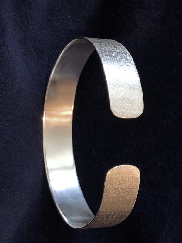 Silber-Armreif "Changierend" (breit) – Bild 5