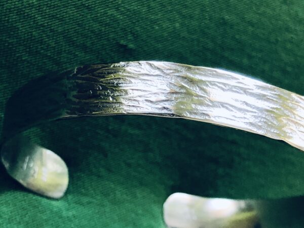 Palladium-Armreif (999er) "Baumrinde" – Bild 8