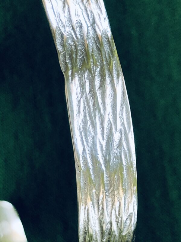Palladium-Armreif (999er) "Baumrinde" – Bild 9