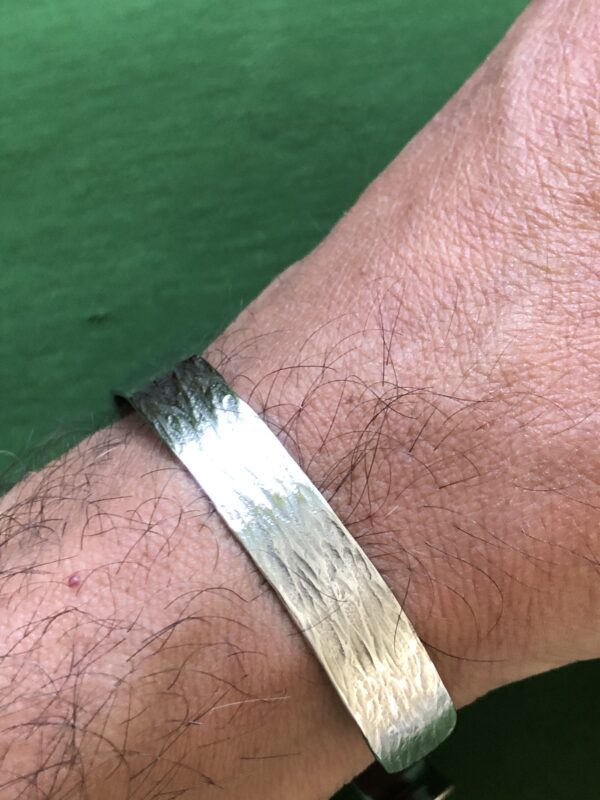Palladium-Armreif (999er) "Baumrinde" – Bild 3
