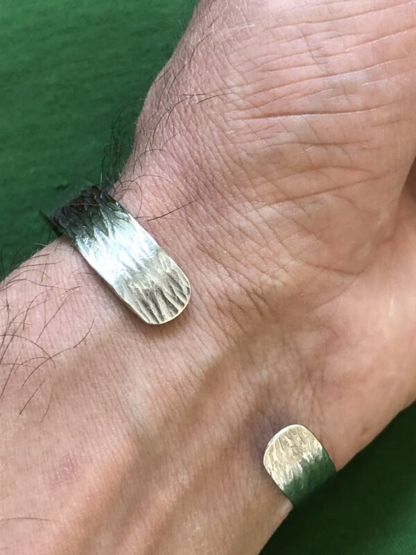 Palladium-Armreif (999er) "Baumrinde" – Bild 4