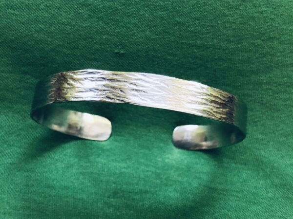Palladium-Armreif (999er) "Baumrinde"