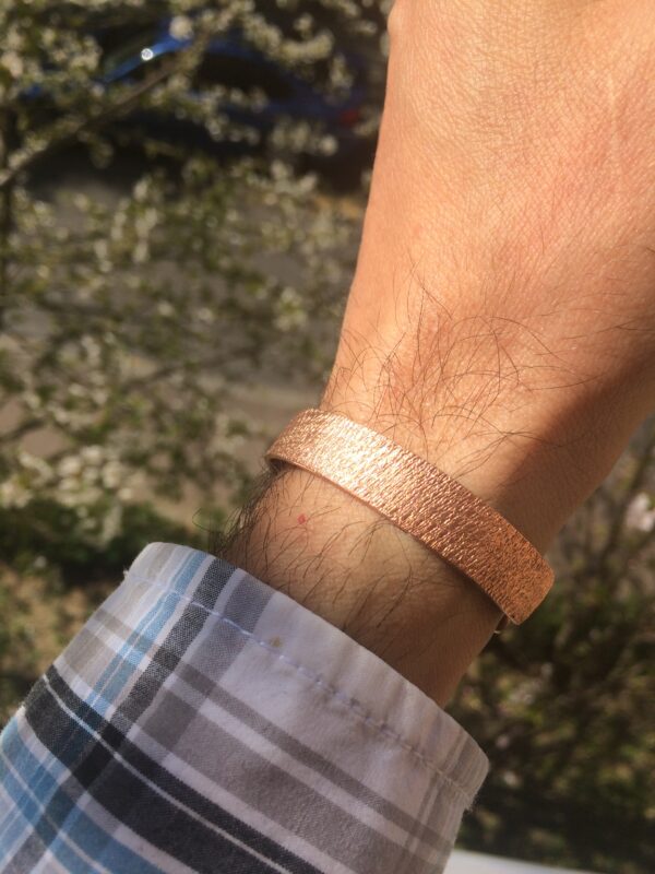 Kupfer-Armreif "Glitzer" – Bild 6