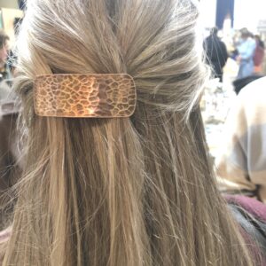 Kupfer-Haarspange "Kugelhammer"