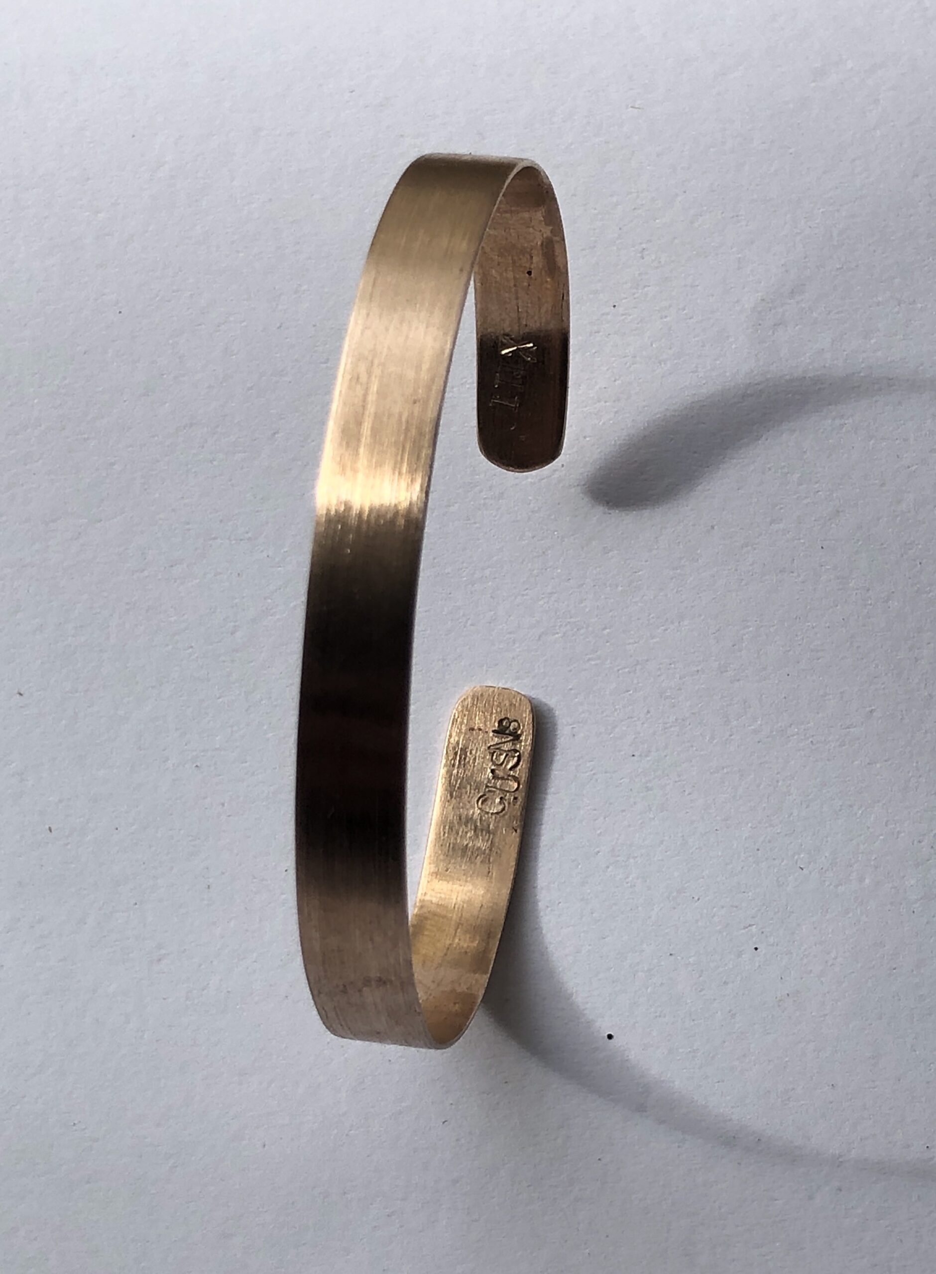 Bronze-Armreif "Seidenmatt" schmal – Bild 10