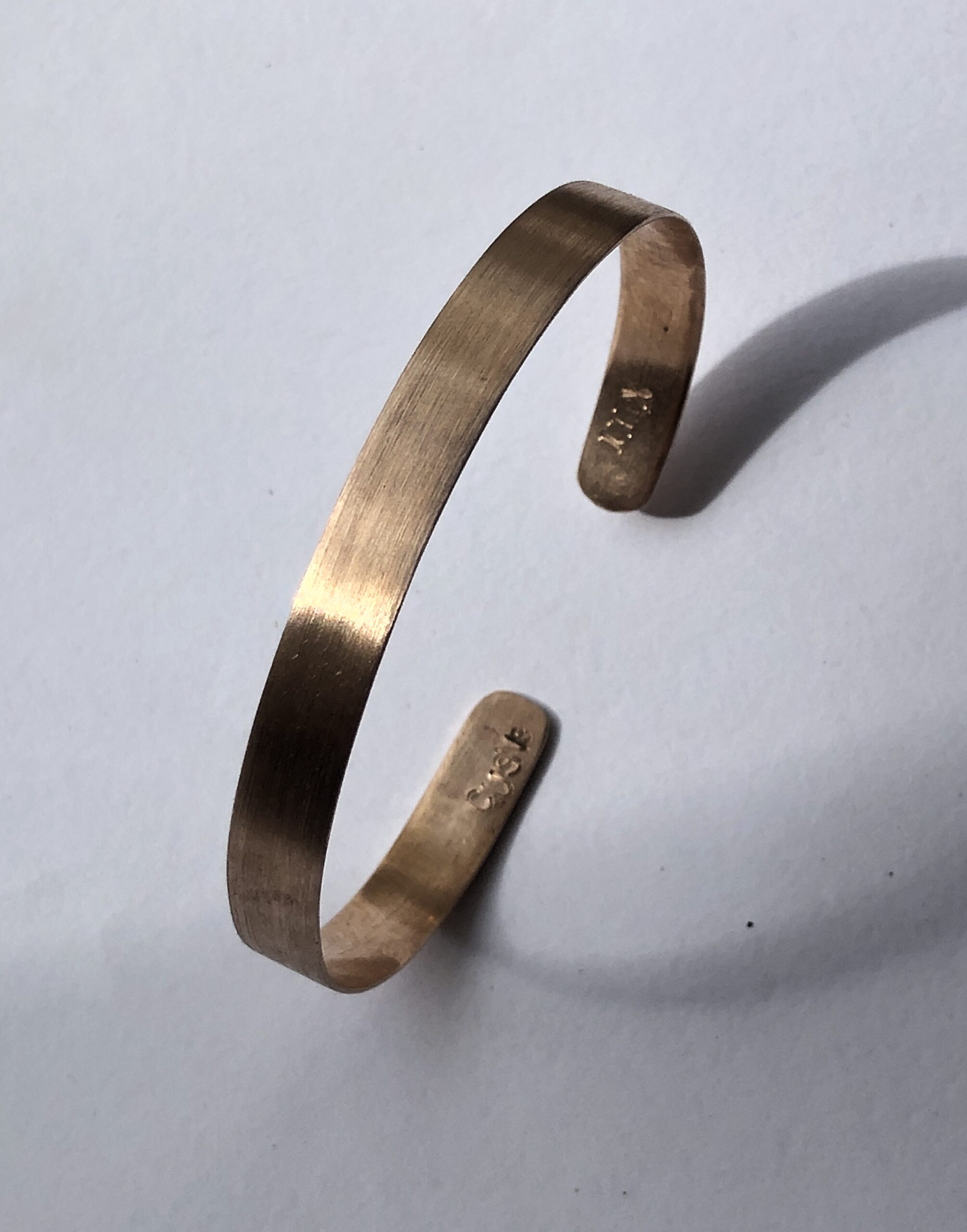 Bronze-Armreif "Seidenmatt" schmal – Bild 11