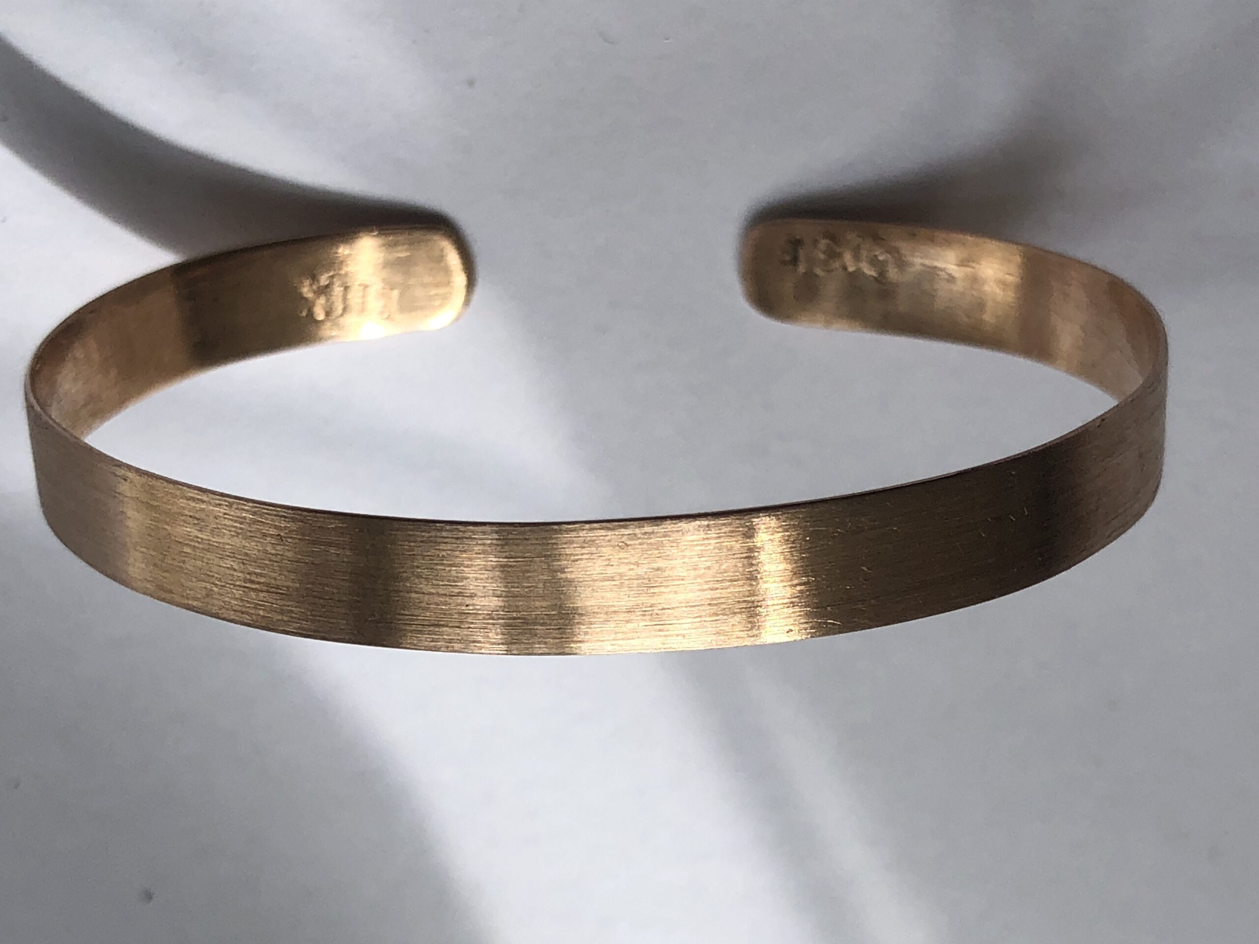 Bronze-Armreif "Seidenmatt" schmal – Bild 2