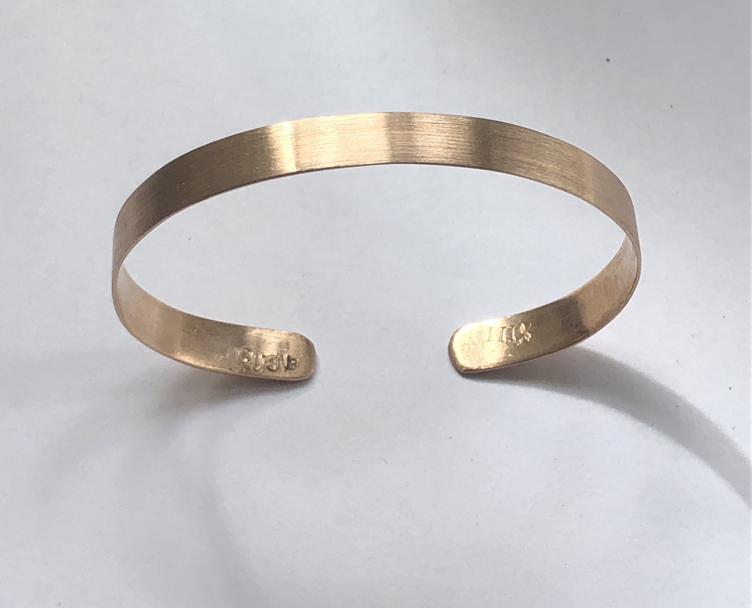 Bronze-Armreif "Seidenmatt" schmal – Bild 3