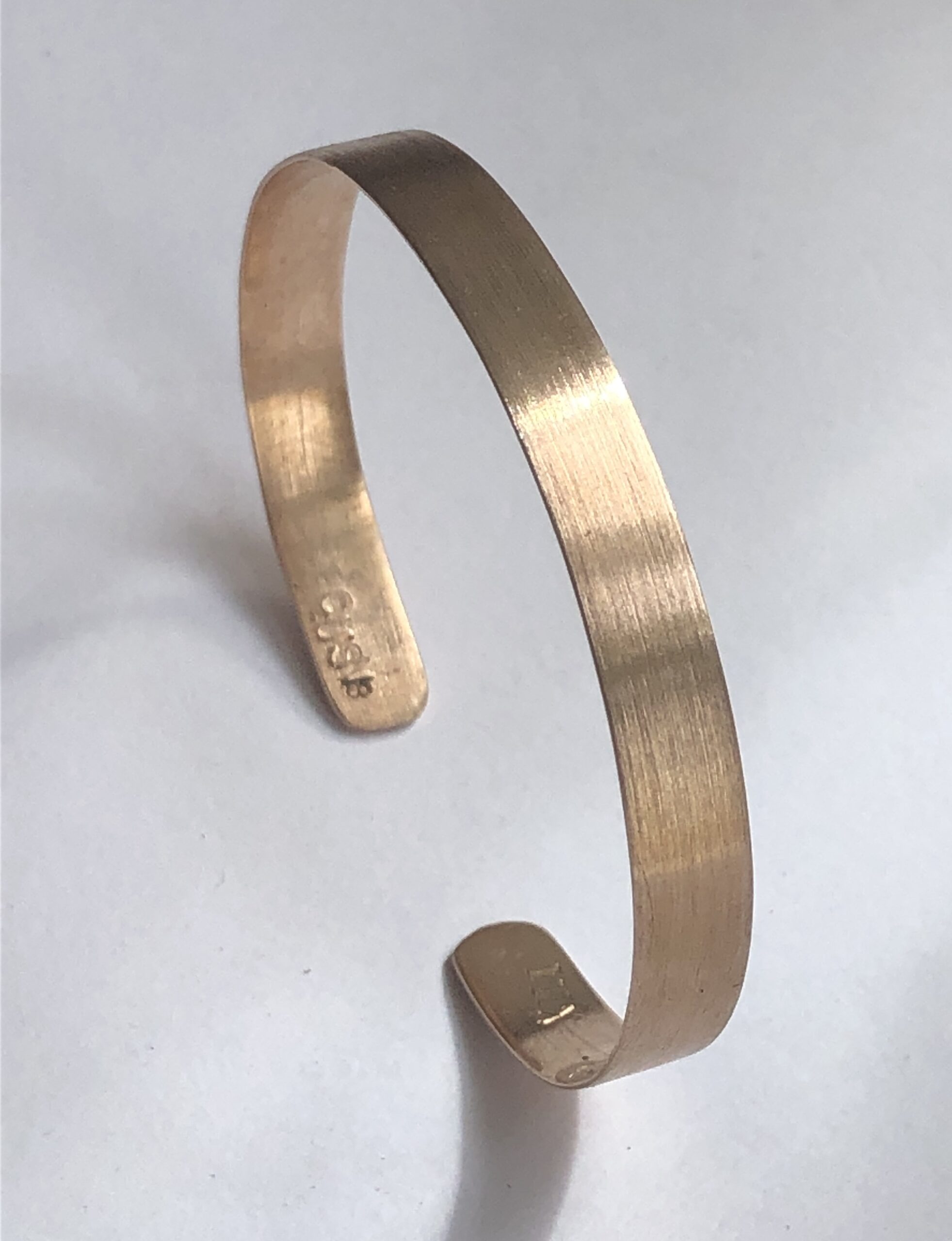 Bronze-Armreif "Seidenmatt" schmal – Bild 5