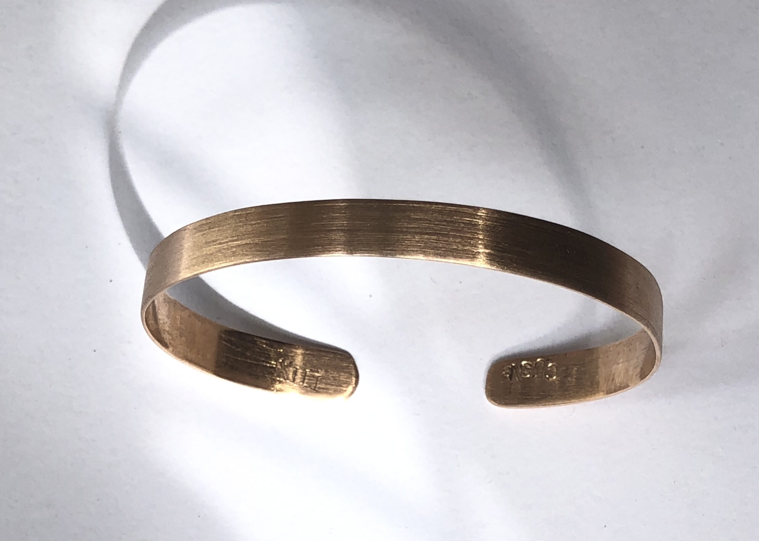 Bronze-Armreif "Seidenmatt" schmal – Bild 6