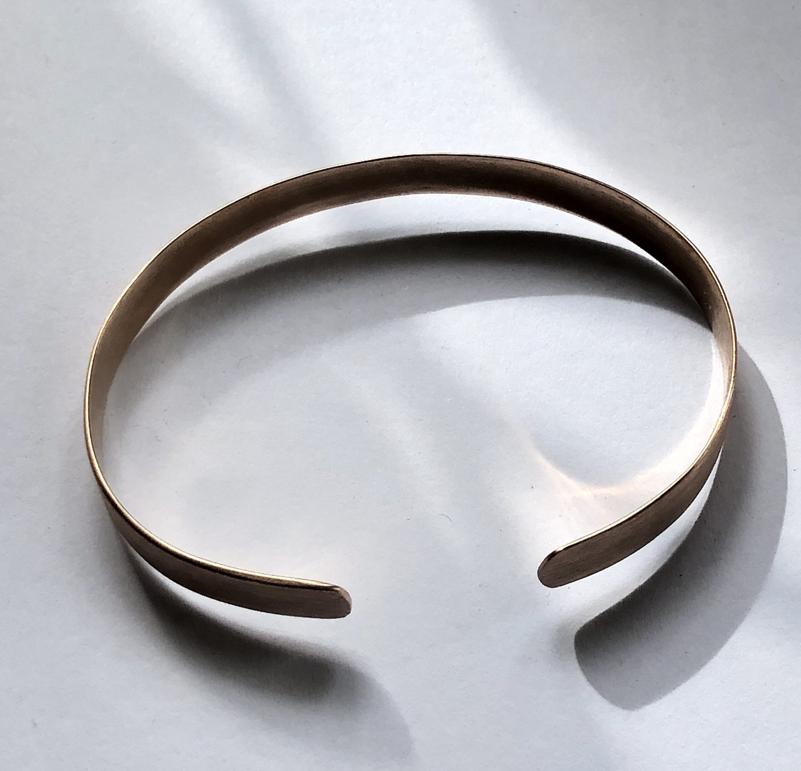 Bronze-Armreif "Seidenmatt" schmal – Bild 7