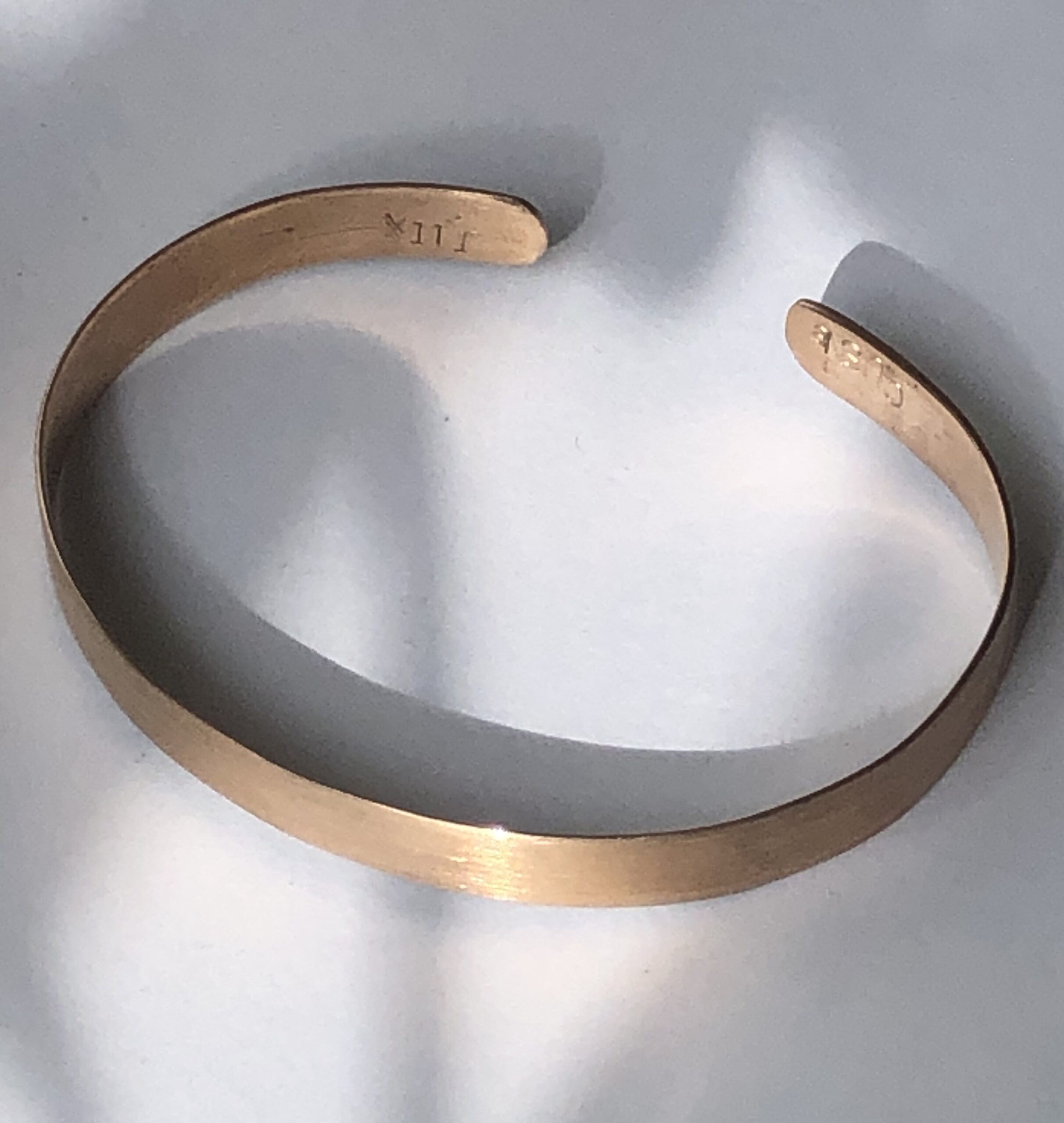 Bronze-Armreif "Seidenmatt" schmal – Bild 8