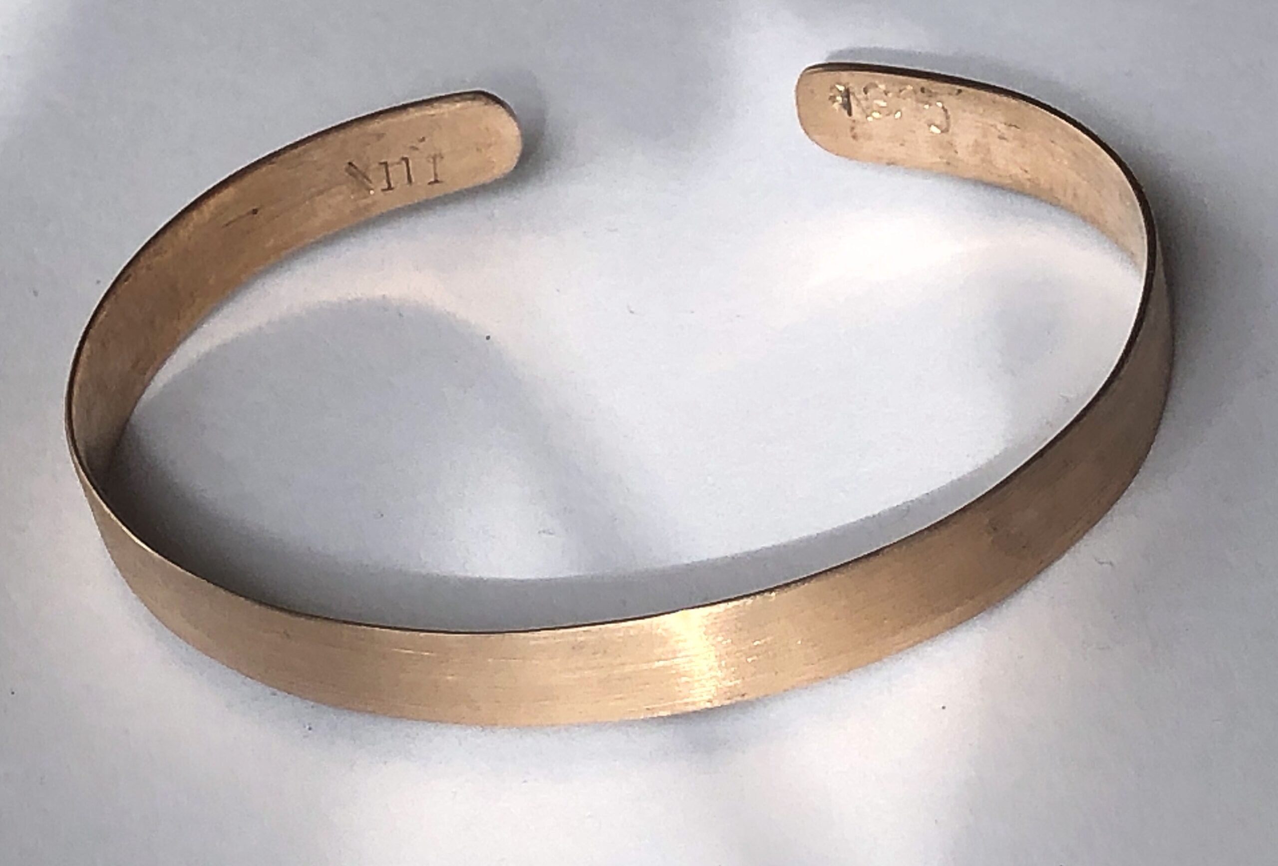 Bronze-Armreif "Seidenmatt" schmal – Bild 9