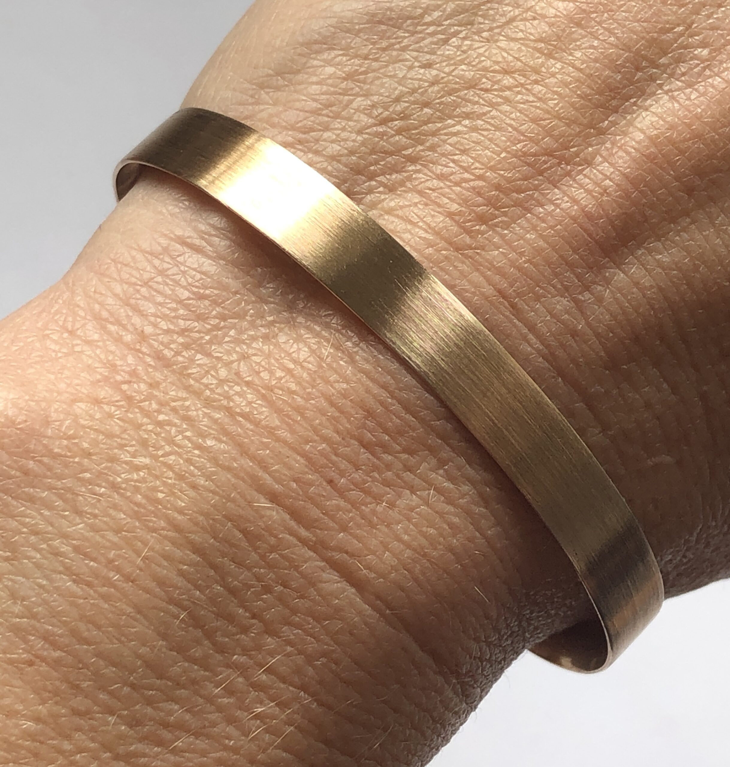 Bronze-Armreif "Seidenmatt" schmal – Bild 15